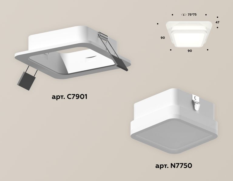 Встраиваемый светильник Ambrella Light Techno XC7901012 (C7901, N7750)