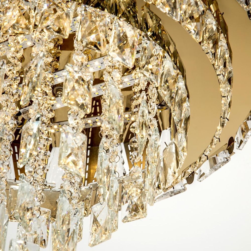 Потолочная люстра LED4U L9437-500 GD с УД Потолочная люстра LED4U L9437-500 GD с УД
