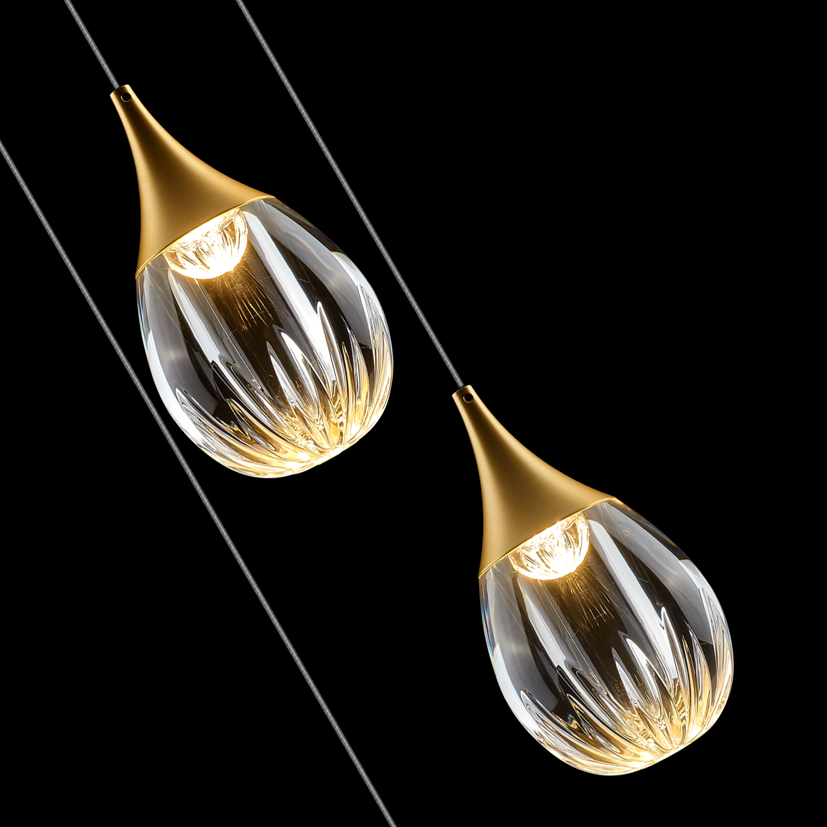 Подвесной светильник Delight Collection Stilla MD24001004-3A gold/clear Подвесной светильник Delight Collection Stilla MD24001004-3A gold/clear