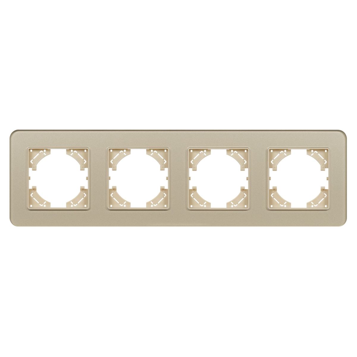 Рамка на 4 поста стеклянная Arlight FRM-OMALI-GS-4-GD 049703 Рамка на 4 поста стеклянная Arlight FRM-OMALI-GS-4-GD 049703
