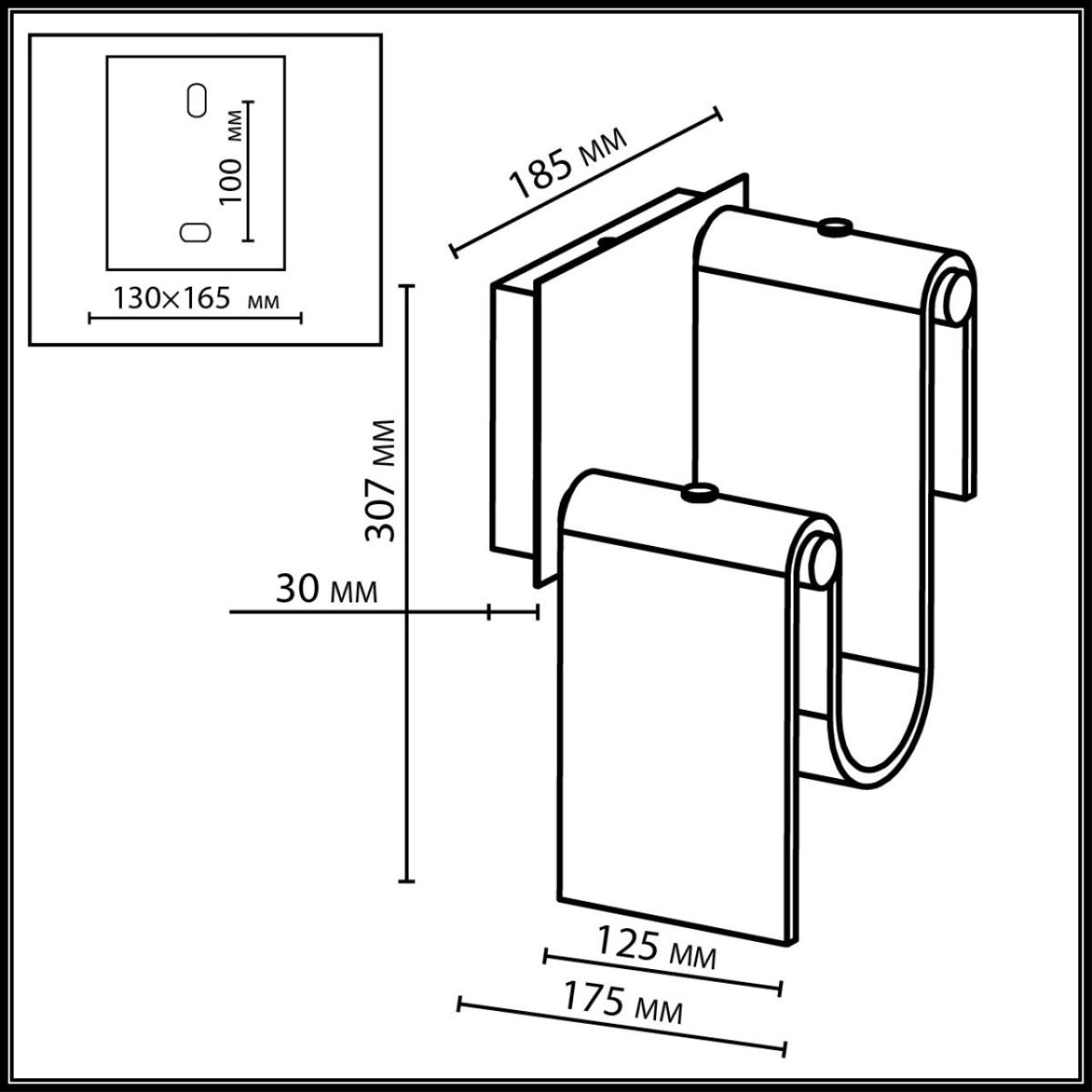 Настенный светильник Odeon Light L-Vision Flow 5105/11WL Настенный светильник Odeon Light L-Vision Flow 5105/11WL