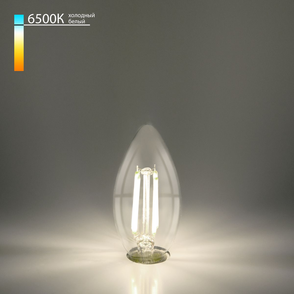 Филаментная светодиодная лампа Elektrostandard Свеча E14 9W 6500K 4690389175220 Филаментная светодиодная лампа Elektrostandard Свеча E14 9W 6500K 4690389175220