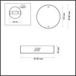 Основание для подвесного светильника Odeon Light Brizzi 3885/2LA
