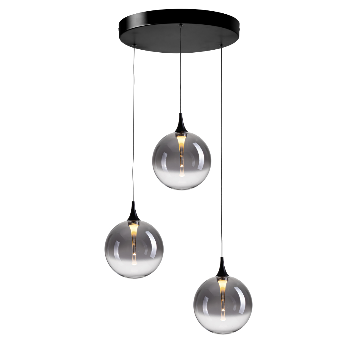 Подвесной светильник Delight Collection MD23001045H-3A black/smoky Подвесной светильник Delight Collection MD23001045H-3A black/smoky