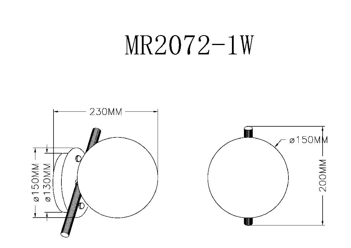 Бра Myfar Francis MR2072-1W Бра Myfar Francis MR2072-1W