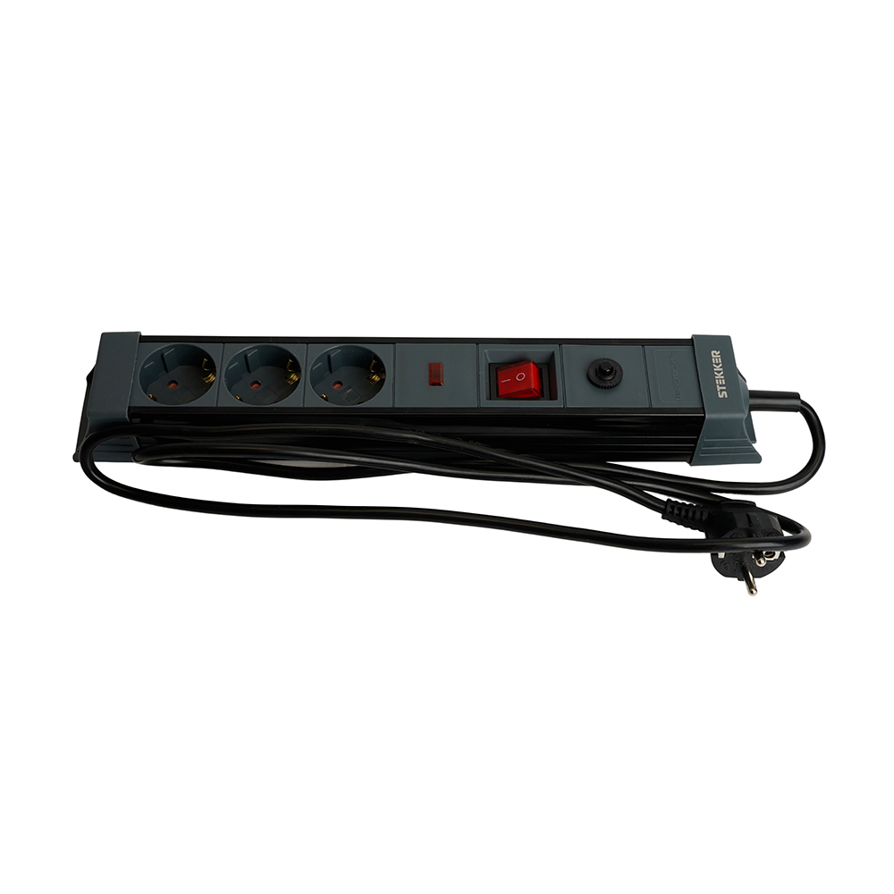 Сетевой фильтр 3-местный с/з Stekker Techno HM22-31-03 50154 Сетевой фильтр 3-местный с/з Stekker Techno HM22-31-03 50154