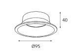 Отражатель для светильника Italline reflector for 3160 black