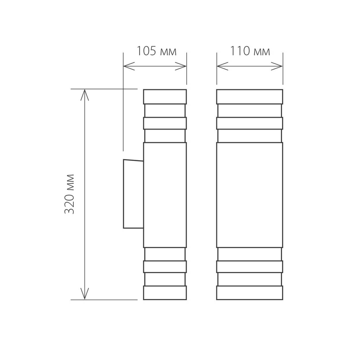 Уличный настенный светильник Elektrostandard 1449 Techno 4690389067723 Уличный настенный светильник Elektrostandard 1449 Techno 4690389067723