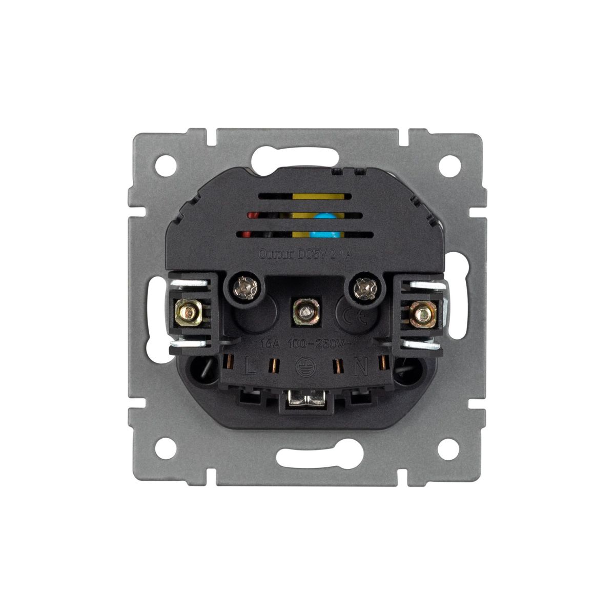 Механизм розетки с USB зарядкой Arlight SCT-MUAA-PL-GR-V (250V, 16A) 049820 Механизм розетки с USB зарядкой Arlight SCT-MUAA-PL-GR-V (250V, 16A) 049820