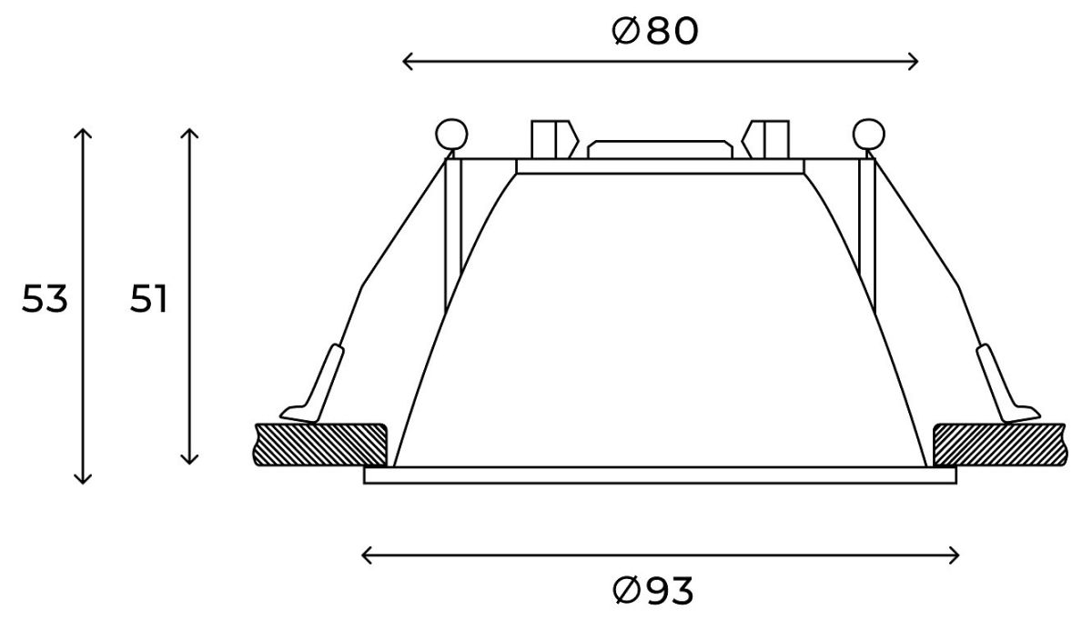 Встраиваемый светильник Hesby Lighting Odda HSBL_0114 Встраиваемый светильник Hesby Lighting Odda HSBL_0114