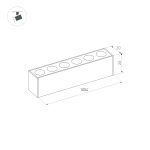 Трековый светильник Arlight Mag-Dots-25-L1000-30W Warm3000 034211