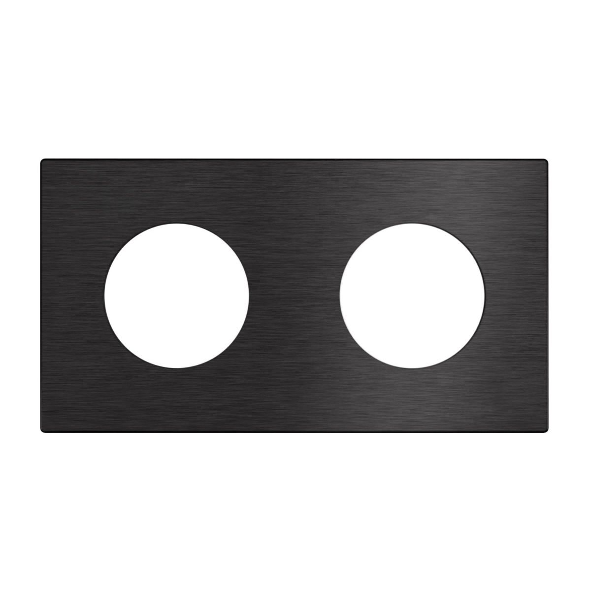 Рамка 2-местная алюминиевая Arlight FRM-PRESTO-ALR-2-BK 043875 Рамка 2-местная алюминиевая Arlight FRM-PRESTO-ALR-2-BK 043875