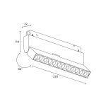 Трековый магнитный светильник Hesby Lighting ElDeko HSBL_0085