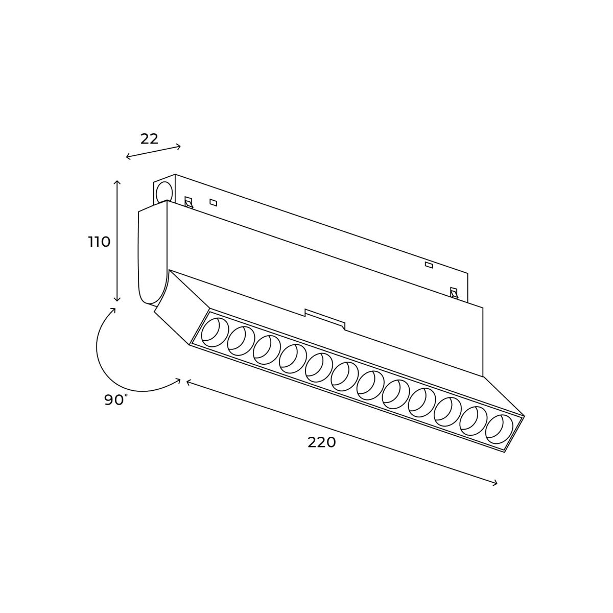 Трековый магнитный светильник Hesby Lighting ElDeko HSBL_0085 Трековый магнитный светильник Hesby Lighting ElDeko HSBL_0085