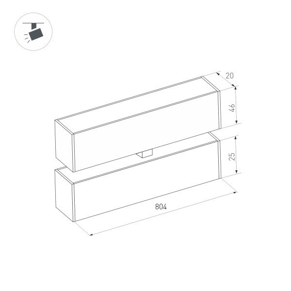 Трековый светильник Arlight Mag-Flat-Fold-25-S804-24W Warm3000 034240 Трековый светильник Arlight Mag-Flat-Fold-25-S804-24W Warm3000 034240