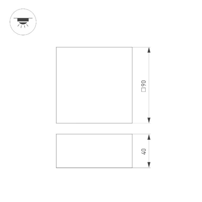 Встраиваемый светильник Arlight DL-GRIGLIATO-S90x90-12W Warm3000 047679