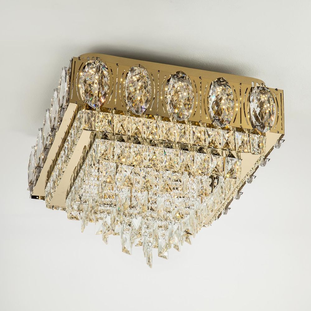 Потолочная люстра LED4U L9438-500-500 GD с УД Потолочная люстра LED4U L9438-500-500 GD с УД