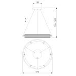 Подвесной светильник Eurosvet Imperio 90241/1 белый/ серебро Smart
