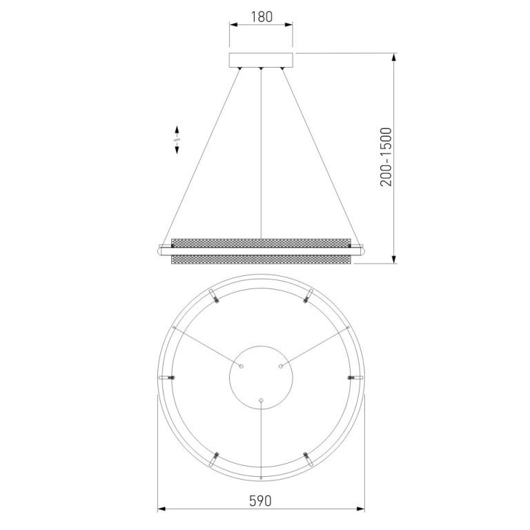 Подвесной светильник Eurosvet Imperio 90241/1 белый/ серебро Smart