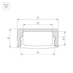 Профиль Arlight LINE-1708-2000 WHITE 044234(1)