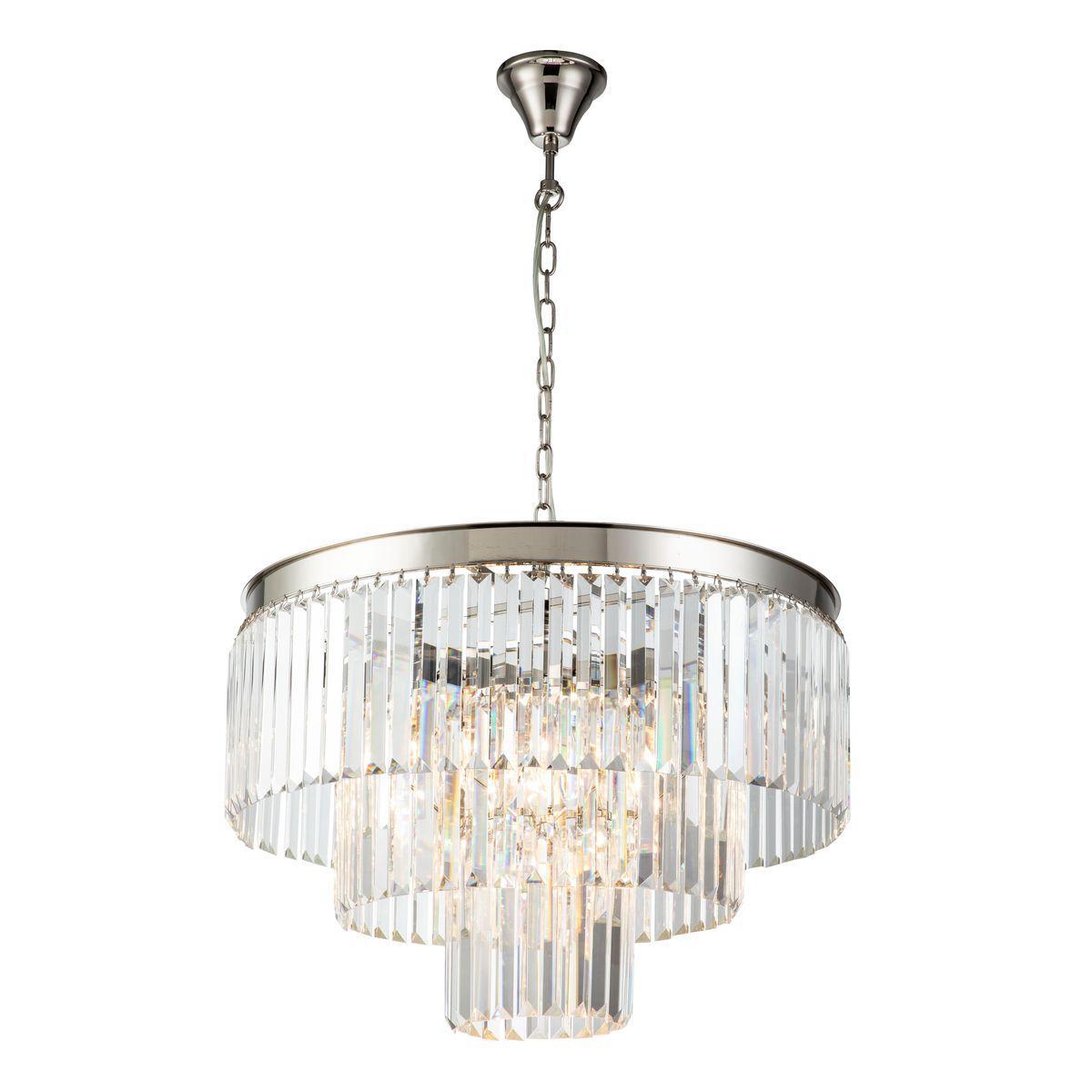 Подвесная люстра iLamp Triumph 7383/8P Nickel Подвесная люстра iLamp Triumph 7383/8P Nickel