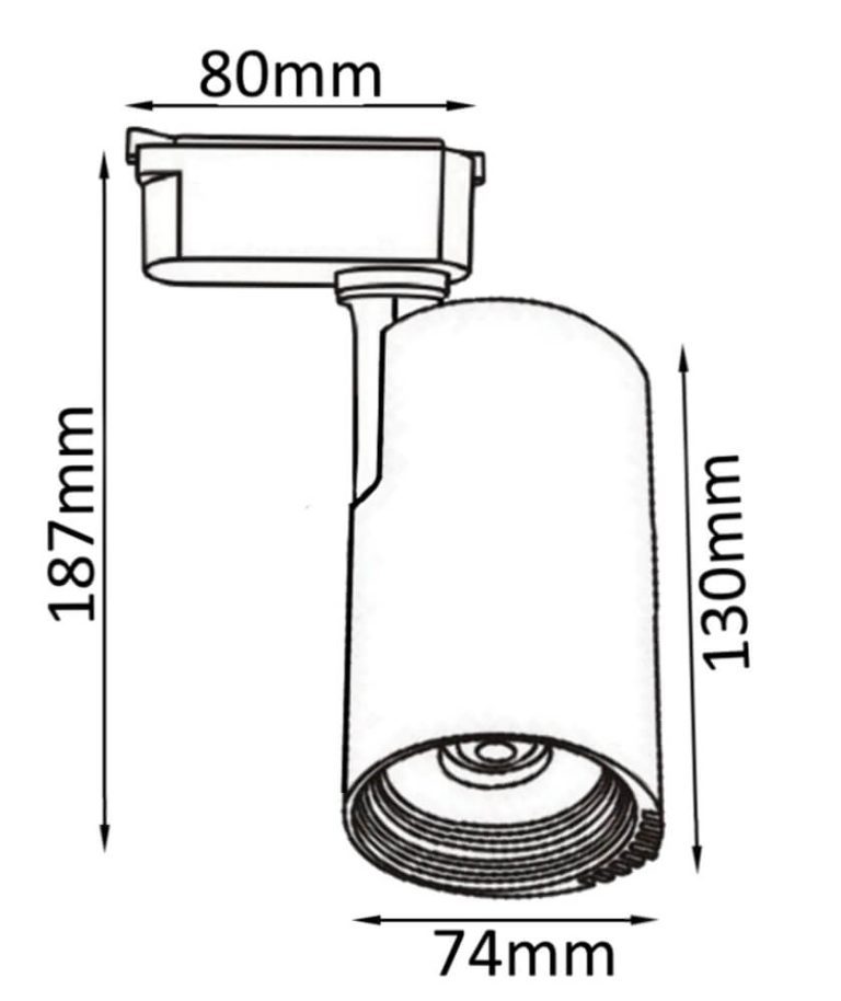 Трековый светильник Crystal Lux CLT 0.31 007 CLT 0.31 007 20W WH