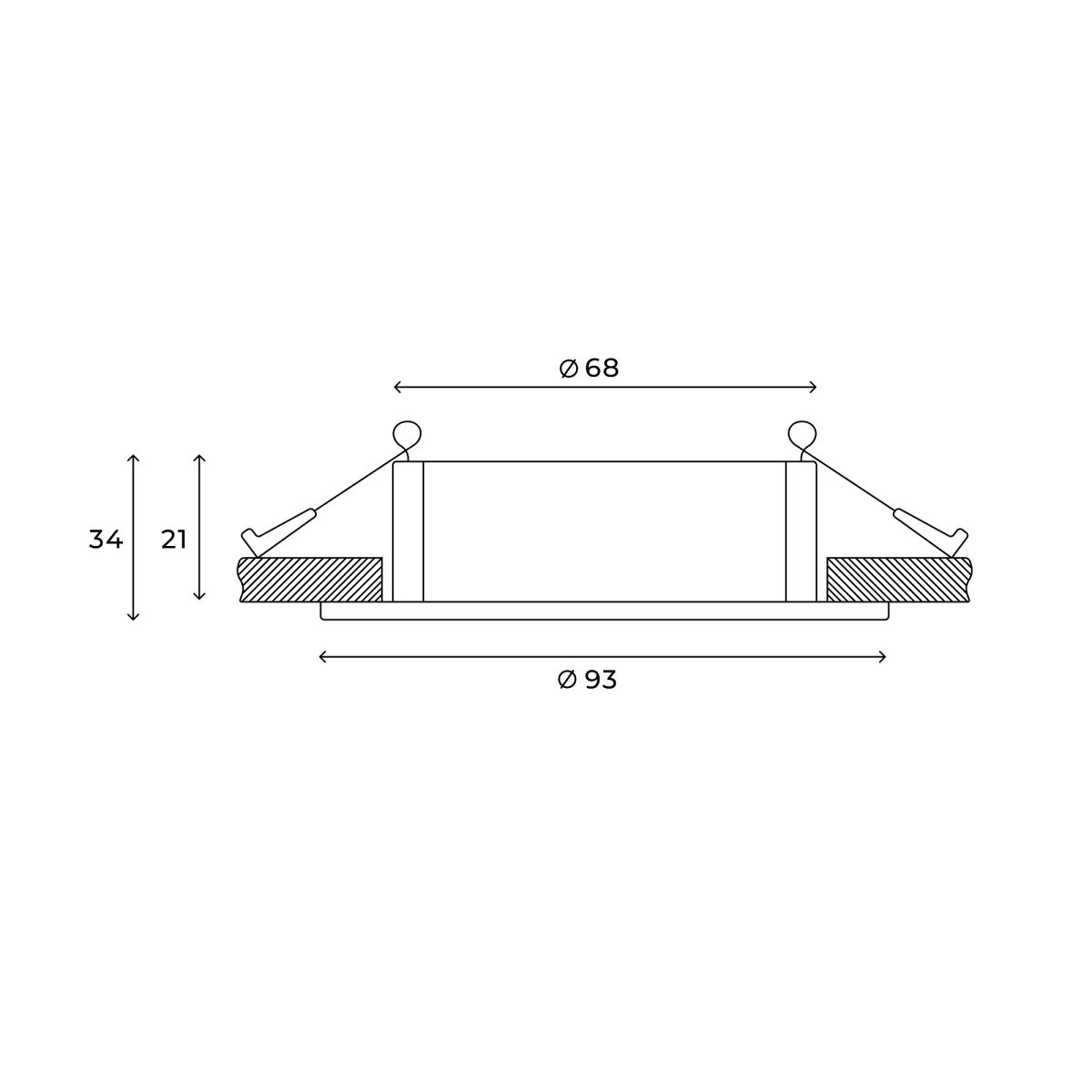 Встраиваемый светильник Hesby Lighting Bodo HSBL_0104 Встраиваемый светильник Hesby Lighting Bodo HSBL_0104