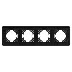 Рамка на 4 поста стеклянная Arlight FRM-OMALI-GS-4-BK 049701