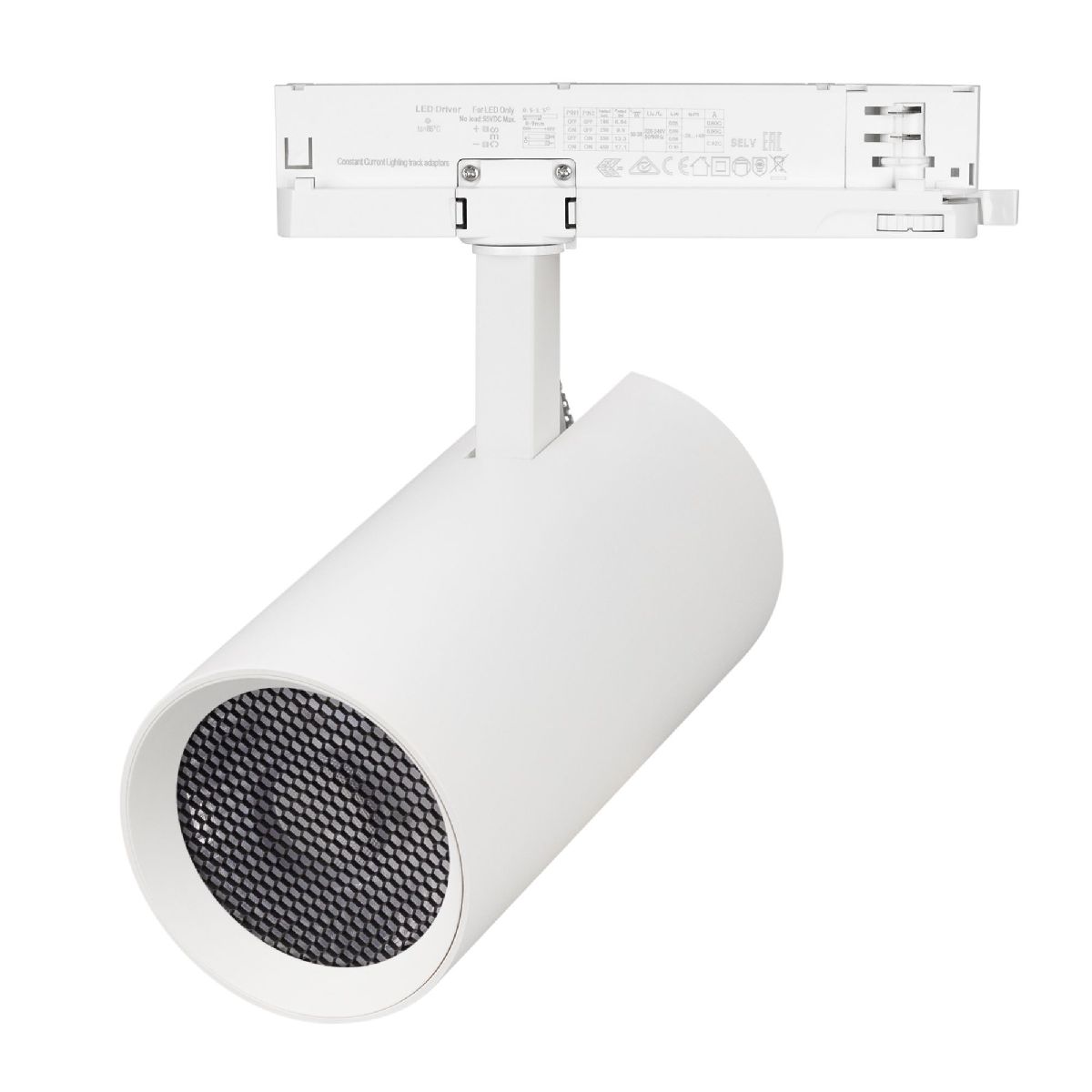 Трековый трехфазный светильник Arlight LGD-GERA-4TR-R90-30W Day4000 (WH, 55 deg, 230V) 055133 Трековый трехфазный светильник Arlight LGD-GERA-4TR-R90-30W Day4000 (WH, 55 deg, 230V) 055133