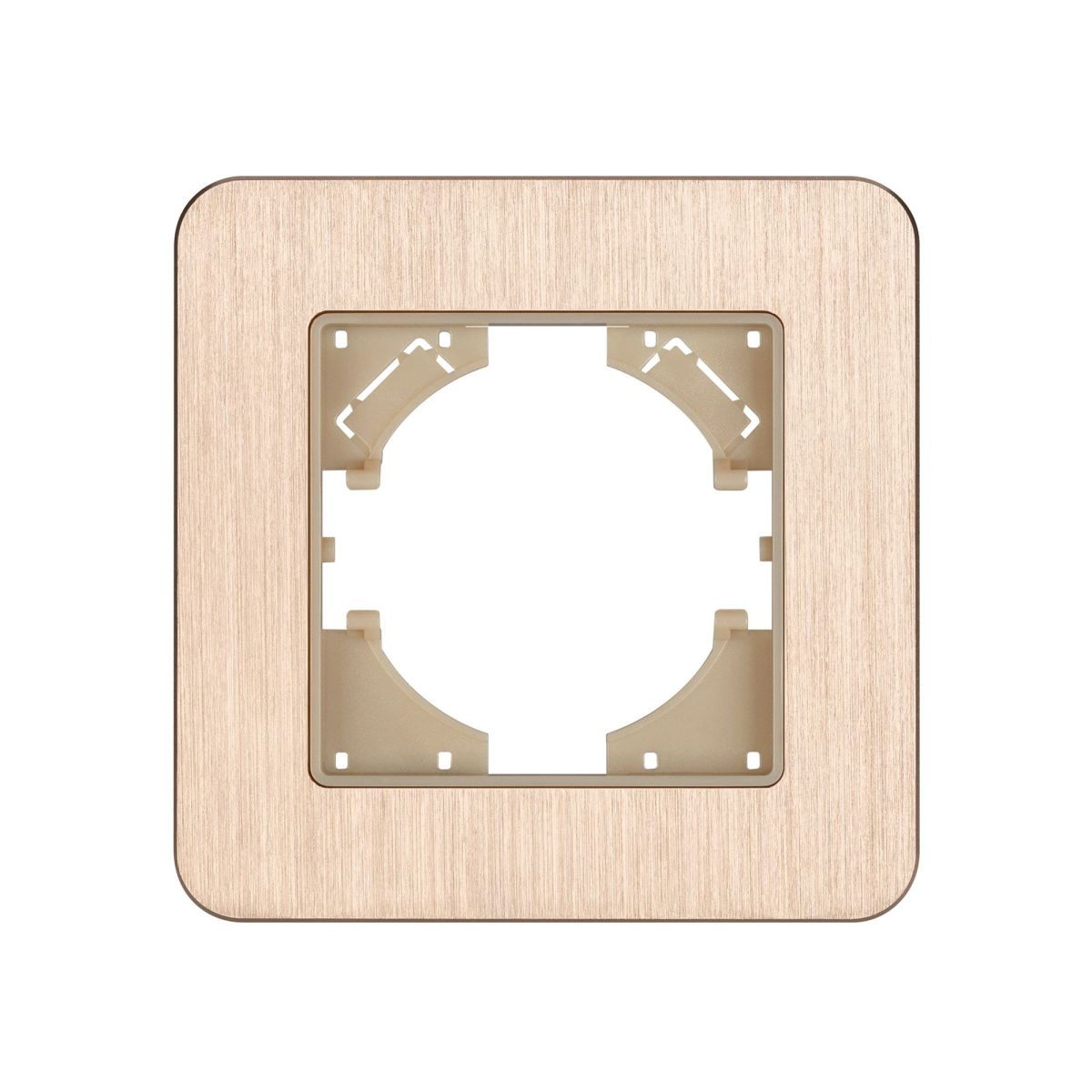 Рамка алюминиевая на 1 пост Arlight FRM-AKIRY-AL-1-GD 049683 Рамка алюминиевая на 1 пост Arlight FRM-AKIRY-AL-1-GD 049683