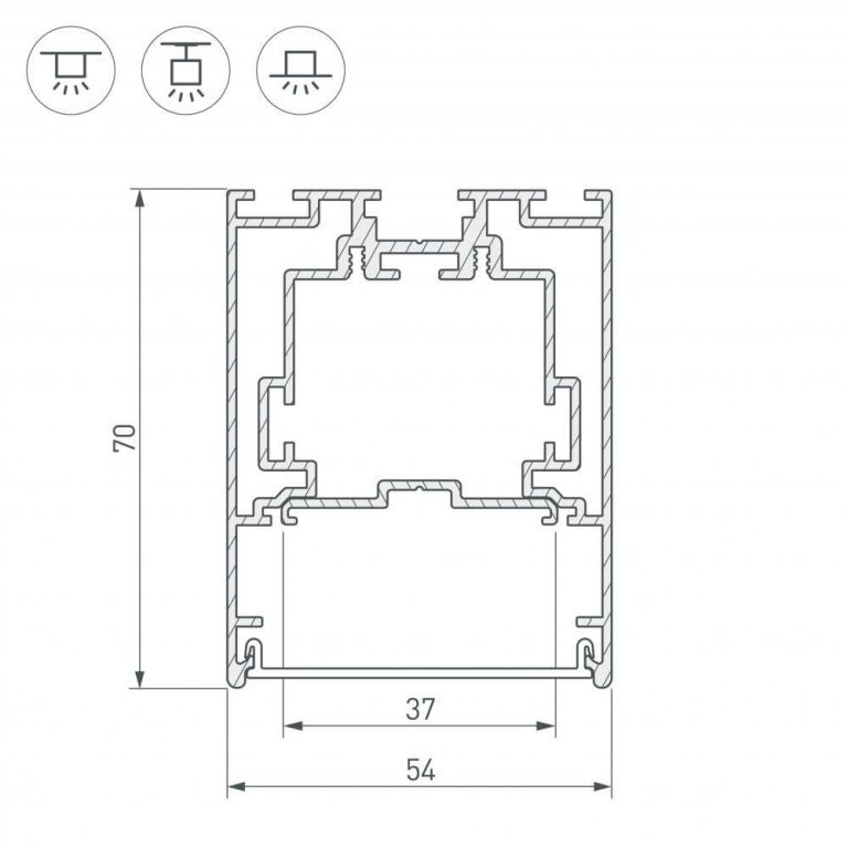 Профиль Arlight S2-LINE-5470 029440