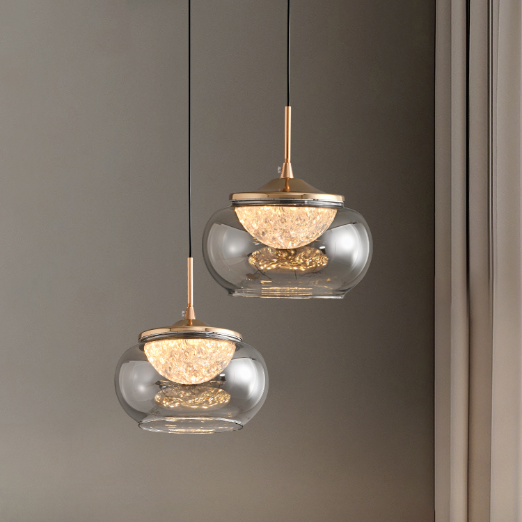 Подвесной светильник Delight Collection MT9128-1H gold/smoke Подвесной светильник Delight Collection MT9128-1H gold/smoke