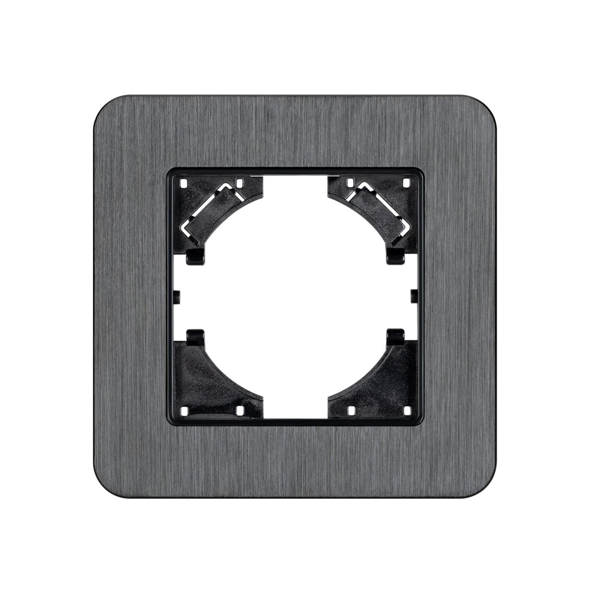 Рамка алюминиевая на 1 пост Arlight FRM-AKIRY-AL-1-BK 049681 Рамка алюминиевая на 1 пост Arlight FRM-AKIRY-AL-1-BK 049681