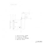 Настенный светильник iLedex Sonos 10663W-25W-3000K BR