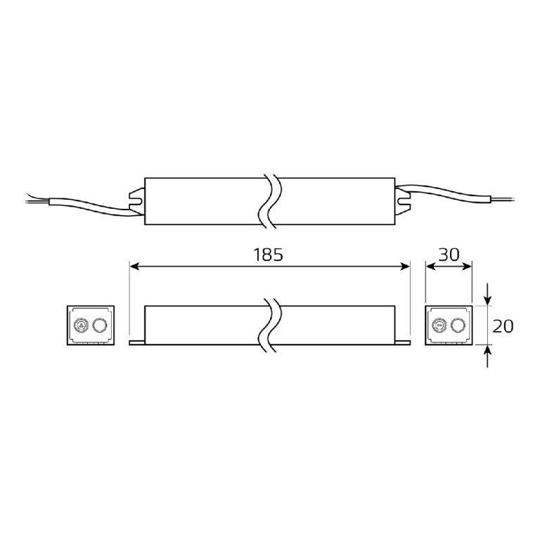 Блок питания Gauss Basic 25Вт DC12 IP67 BT521