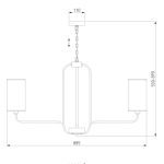 Подвесная люстра Eurosvet Purezza 60128/8 хром