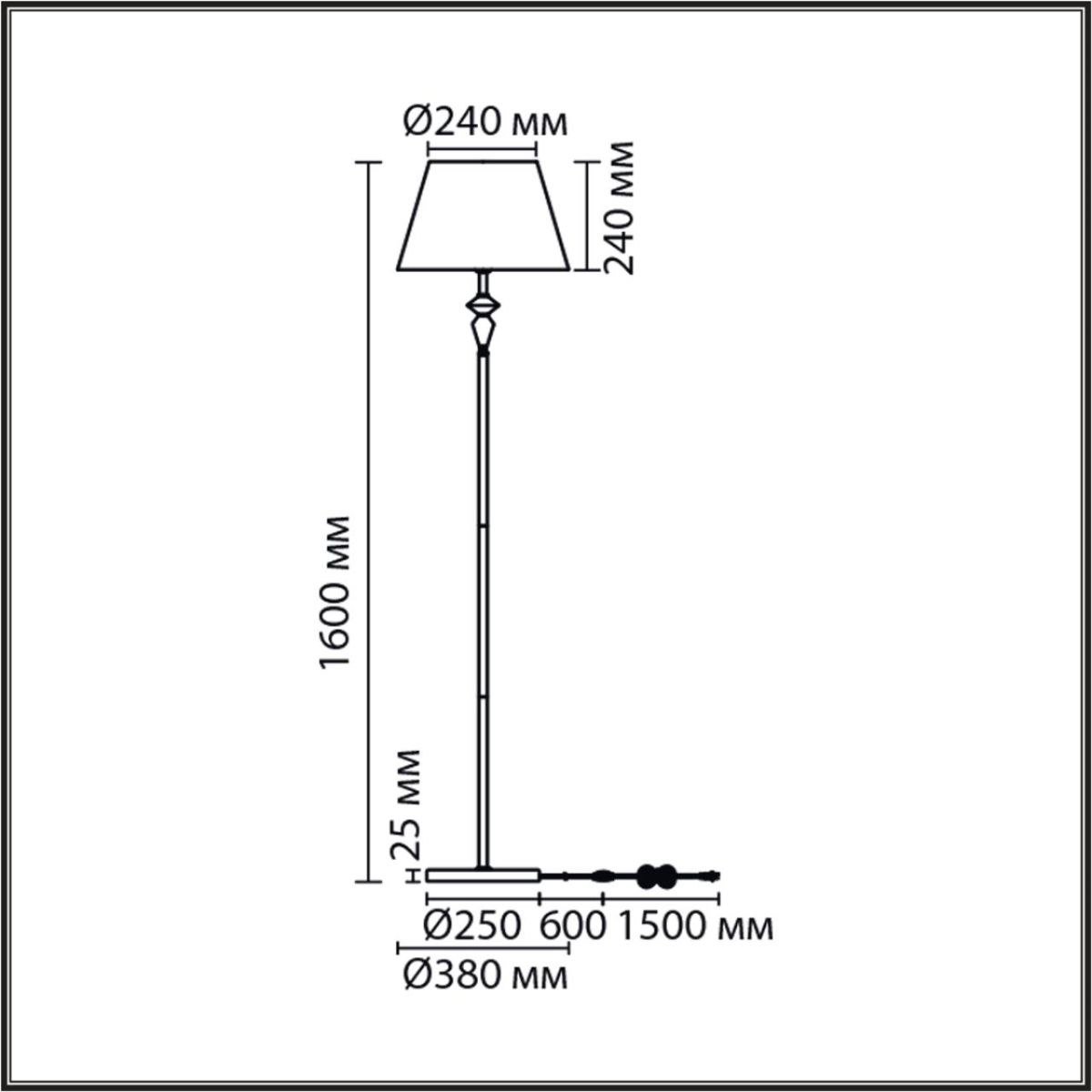 Торшер Lumion Classi Vermont 8274/1F Торшер Lumion Classi Vermont 8274/1F