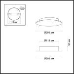 Настенный светодиодный светильник Odeon Light Solario 3562/9WL