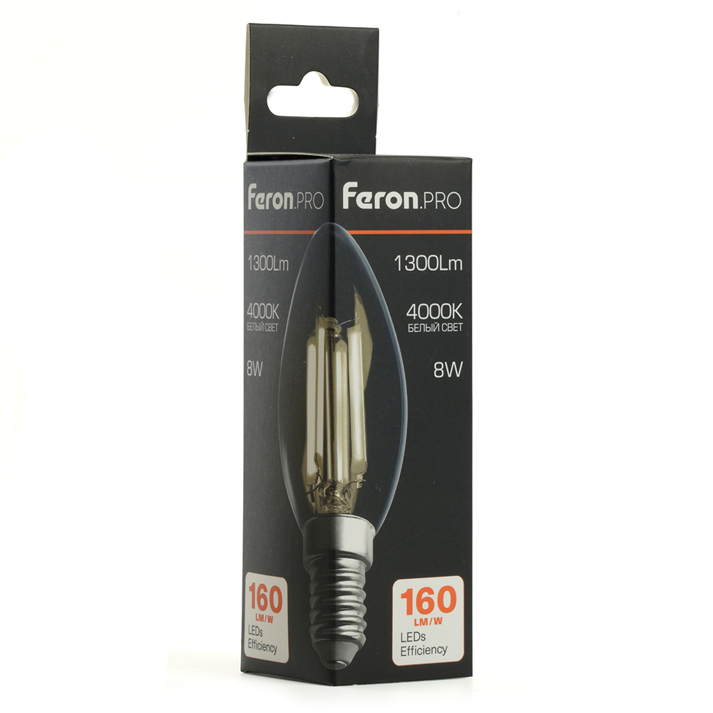 Светодиодная лампа Feron LB-1208 E14 8W 4000K 51248 Светодиодная лампа Feron LB-1208 E14 8W 4000K 51248