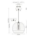 Подвесной светильник Lucia Tucci Ashanti 1257.1