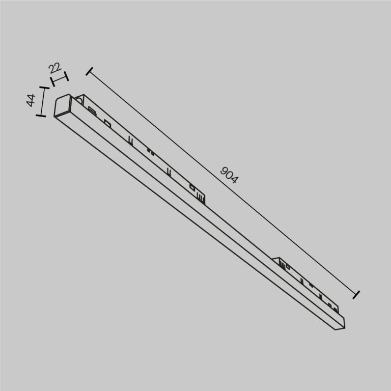 Трековый магнитный светильник Maytoni Basis TR030-4-30W3K-WW-DS-B
