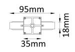 Соединитель линейный (однофазный) Crystal Lux CLT 0.211 CLT 0.211 01 WH