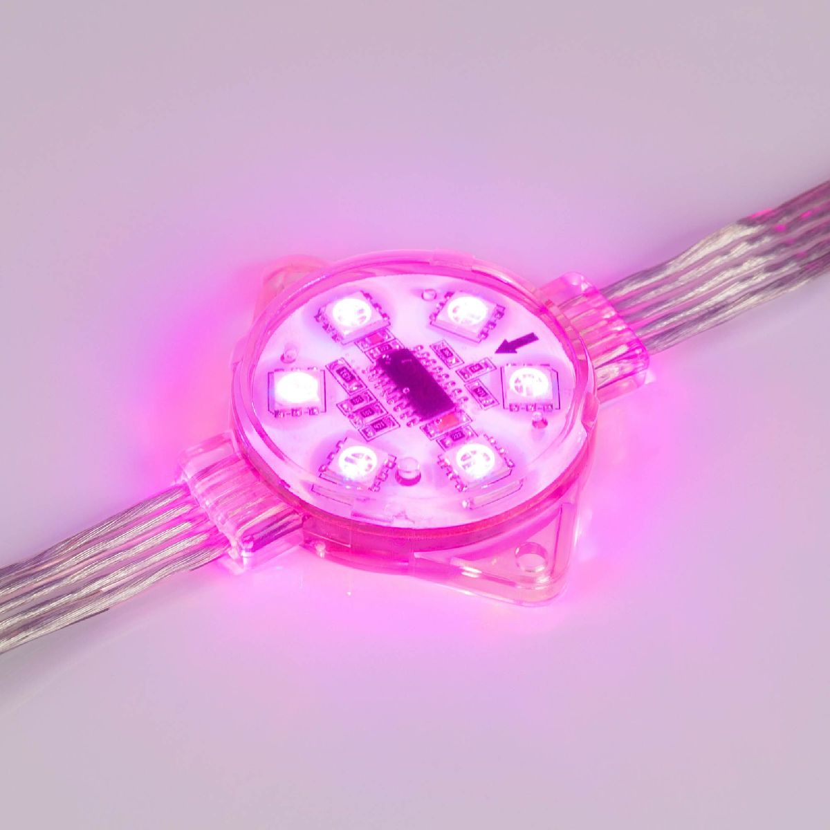 Модуль управляемый Arlight VISOR-DMX-5060-6-24V RGB 120deg (D40x12mm, 1.5W, IP68) 029188 Модуль управляемый Arlight VISOR-DMX-5060-6-24V RGB 120deg (D40x12mm, 1.5W, IP68) 029188