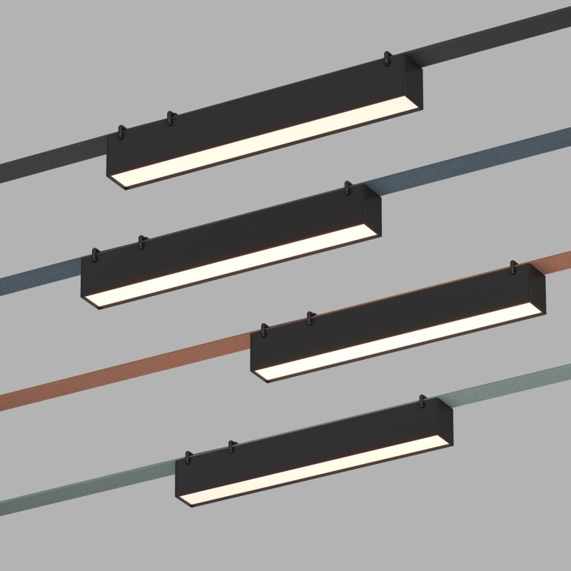 Трековый однофазный светильник Denkirs Belty linear DK5674-BK Трековый однофазный светильник Denkirs Belty linear DK5674-BK