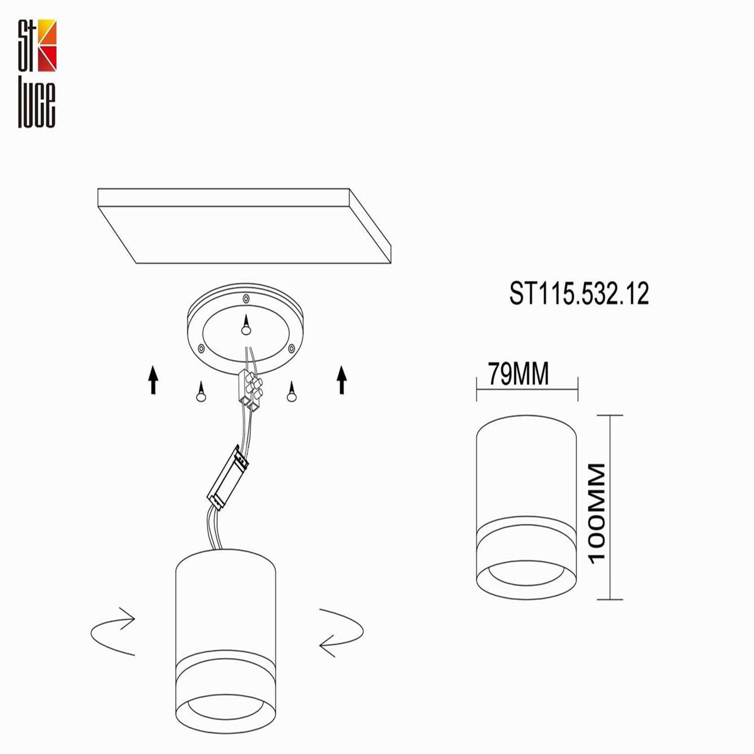 Накладной светильник ST Luce ST115 ST115.532.12 Накладной светильник ST Luce ST115 ST115.532.12