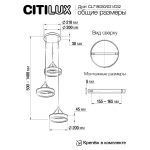 Подвесная люстра Citilux Дуэт CL719031