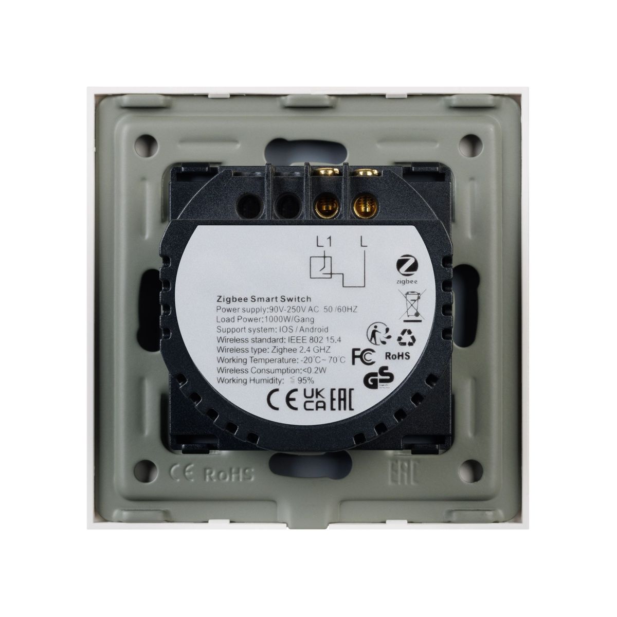 Выключатель сенсорный Arlight SWT-OMALI-S01-ZB-WH (250V, 10A, Zigbee) 050035 Выключатель сенсорный Arlight SWT-OMALI-S01-ZB-WH (250V, 10A, Zigbee) 050035