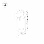 Трековый магнитный светильник Arlight MAG-SPOT-25-R90-9W Day4000 (BK, 30 deg, 24V, DALI) 046300