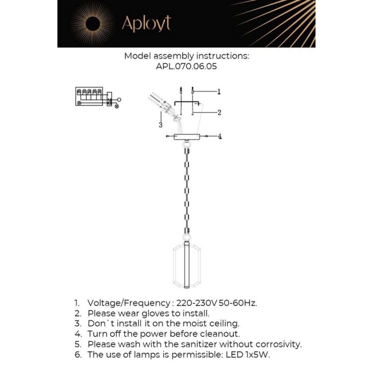 Подвесной светильник Aployt Lakres APL.070.06.05 Подвесной светильник Aployt Lakres APL.070.06.05