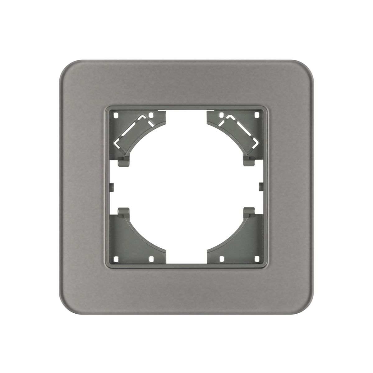 Рамка стеклянная на 1 пост Arlight FRM-OMALI-SFGS-1-GR 049677 Рамка стеклянная на 1 пост Arlight FRM-OMALI-SFGS-1-GR 049677